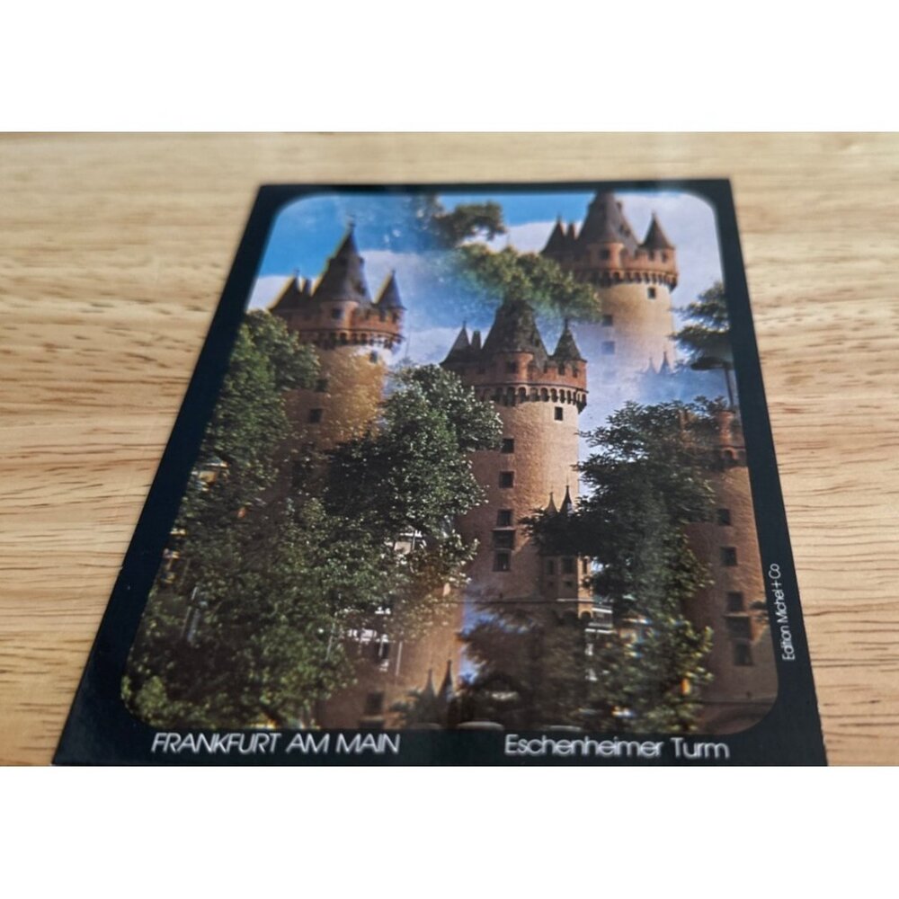 Vintage Postcard Of Frankfurt Am Main Eschenheimer Turm Edition Michel sku 0204